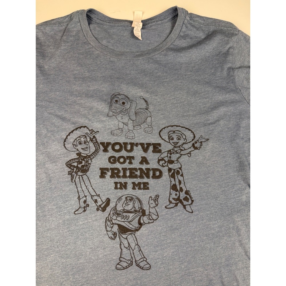 Disney Toy Story Youve Got A Friend In Me Graphic Tee Blue Bella Canvas XL Mens